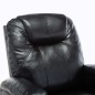 vidaXL Sillón de masaje mecedora de cuero sintético negro vidaXL Sillón de masaje mecedora de cuero sintético negro