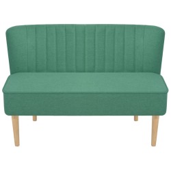 vidaXL Sofá de tela verde 117x55,5x77 cm  
