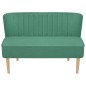 vidaXL Sofá de tela verde 117x55,5x77 cm vidaXL Sofá de tela verde 117x55,5x77 cm