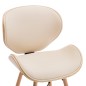 vidaXL Sillas de comedor 2 uds cuero sintético y madera curvada crema vidaXL Sillas de comedor 2 uds cuero sintético y madera curvada crema