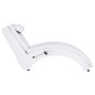 vidaXL Diván de masaje con almohada de cuero sintético blanco vidaXL Diván de masaje con almohada de cuero sintético blanco
