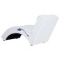 vidaXL Diván de masaje con almohada de cuero sintético blanco vidaXL Diván de masaje con almohada de cuero sintético blanco