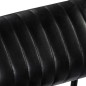 vidaXL Silla mecedora de cuero auténtico negro vidaXL Silla mecedora de cuero auténtico negro