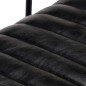vidaXL Silla mecedora de cuero auténtico negro vidaXL Silla mecedora de cuero auténtico negro