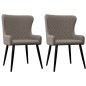 vidaXL Sillas de comedor 2 unidades tela gris taupé vidaXL Sillas de comedor 2 unidades tela gris taupé