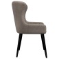 vidaXL Sillas de comedor 2 unidades tela gris taupé vidaXL Sillas de comedor 2 unidades tela gris taupé