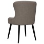 vidaXL Sillas de comedor 2 unidades tela gris taupé vidaXL Sillas de comedor 2 unidades tela gris taupé