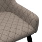 vidaXL Sillas de comedor 2 unidades tela gris taupé vidaXL Sillas de comedor 2 unidades tela gris taupé