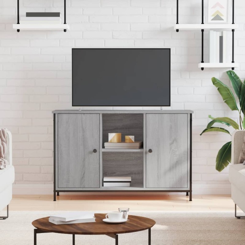 vidaXL Mueble de TV madera de ingeniería gris Sonoma 100x35x65 cm vidaXL Mueble de TV madera de ingeniería gris Sonoma 100x35x65 cm