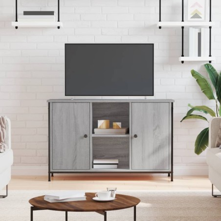 vidaXL Mueble de TV madera de ingeniería gris Sonoma 100x35x65 cm
