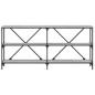 vidaXL Mesa consola hierro y madera ingeniería gris Sonoma 160x30x75cm vidaXL Mesa consola hierro y madera ingeniería gris Sonoma 160x30x75cm