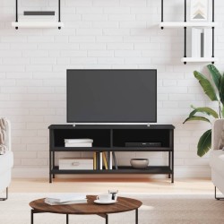 vidaXL Mueble de TV madera contrachapada negro 100x35x45 cm
