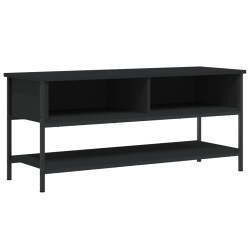 vidaXL Mueble de TV madera contrachapada negro 100x35x45 cm