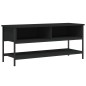 vidaXL Mueble de TV madera contrachapada negro 100x35x45 cm