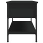vidaXL Mueble de TV madera contrachapada negro 100x35x45 cm