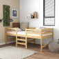 vidaXL Estructura de cama madera maciza de pino 90x200 cm