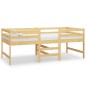 vidaXL Estructura de cama madera maciza de pino 90x200 cm