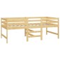 vidaXL Estructura de cama madera maciza de pino 90x200 cm
