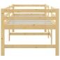 vidaXL Estructura de cama madera maciza de pino 90x200 cm