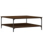 vidaXL Mesa de centro madera de ingeniería marrón roble 100x100x40 cm vidaXL Mesa de centro madera de ingeniería marrón roble 100x100x40 cm