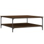 vidaXL Mesa de centro madera de ingeniería marrón roble 100x100x40 cm vidaXL Mesa de centro madera de ingeniería marrón roble 100x100x40 cm