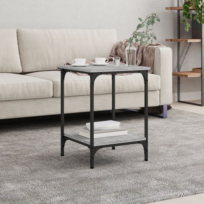 vidaXL Mesa de centro madera de ingeniería gris Sonoma 40x40x55 cm vidaXL Mesa de centro madera de ingeniería gris Sonoma 40x40x55 cm