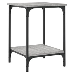 vidaXL Mesa de centro madera de ingeniería gris Sonoma 40x40x55 cm