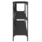 vidaXL Mesa consola hierro y madera de ingeniería negro 200x30x75 cm vidaXL Mesa consola hierro y madera de ingeniería negro 200x30x75 cm