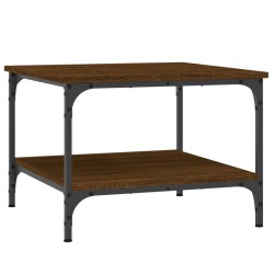 vidaXL Mesa de centro madera de ingeniería marrón roble 55x55x40 cm