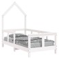 vidaXL Estructura de cama para niños madera de pino blanco 70x140 cm vidaXL Estructura de cama para niños madera de pino blanco 70x140 cm