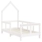 vidaXL Estructura de cama para niños madera de pino blanco 70x140 cm vidaXL Estructura de cama para niños madera de pino blanco 70x140 cm