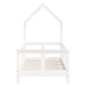 vidaXL Estructura de cama para niños madera de pino blanco 70x140 cm vidaXL Estructura de cama para niños madera de pino blanco 70x140 cm