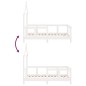 vidaXL Estructura de cama para niños madera de pino blanco 70x140 cm vidaXL Estructura de cama para niños madera de pino blanco 70x140 cm