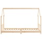 vidaXL Estructura de cama para niños madera maciza de pino 90x200 cm vidaXL Estructura de cama para niños madera maciza de pino 90x200 cm