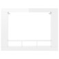 vidaXL Mueble de TV madera de ingeniería blanco brillo 152x22x113 cm vidaXL Mueble de TV madera de ingeniería blanco brillo 152x22x113 cm