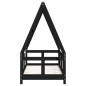 vidaXL Estructura de cama para niños madera de pino negro 70x140 cm vidaXL Estructura de cama para niños madera de pino negro 70x140 cm
