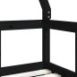 vidaXL Estructura de cama para niños madera de pino negro 70x140 cm vidaXL Estructura de cama para niños madera de pino negro 70x140 cm
