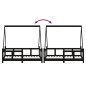 vidaXL Estructura de cama para niños madera de pino negro 70x140 cm vidaXL Estructura de cama para niños madera de pino negro 70x140 cm