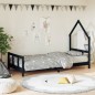 vidaXL Estructura de cama para niños madera de pino negro 90x190 cm vidaXL Estructura de cama para niños madera de pino negro 90x190 cm