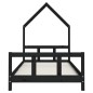 vidaXL Estructura de cama para niños madera de pino negro 90x190 cm vidaXL Estructura de cama para niños madera de pino negro 90x190 cm