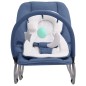 vidaXL Hamaca mecedora para bebés de acero azul marino vidaXL Hamaca mecedora para bebés de acero azul marino