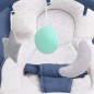 vidaXL Hamaca mecedora para bebés de acero azul marino vidaXL Hamaca mecedora para bebés de acero azul marino