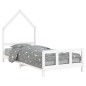 vidaXL Estructura de cama para niños madera de pino blanco 90x200 cm vidaXL Estructura de cama para niños madera de pino blanco 90x200 cm