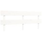 vidaXL Estructura de cama con cabecero madera maciza blanco 200x200 cm vidaXL Estructura de cama con cabecero madera maciza blanco 200x200 cm