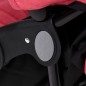 vidaXL Carrito para gemelos de acero rojo