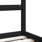 vidaXL Estructura de cama para niños madera de pino negro 80x160 cm vidaXL Estructura de cama para niños madera de pino negro 80x160 cm