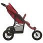 vidaXL Cochecito de bebé de acero rojo vidaXL Cochecito de bebé de acero rojo