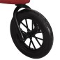 vidaXL Cochecito de bebé de acero rojo vidaXL Cochecito de bebé de acero rojo