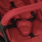 vidaXL Cochecito de bebé de acero rojo vidaXL Cochecito de bebé de acero rojo