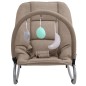 vidaXL Hamaca mecedora para bebés de acero gris taupe vidaXL Hamaca mecedora para bebés de acero gris taupe